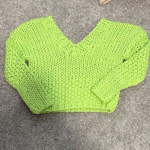 Lovers & Friends Vibrant Green Women's Sweater